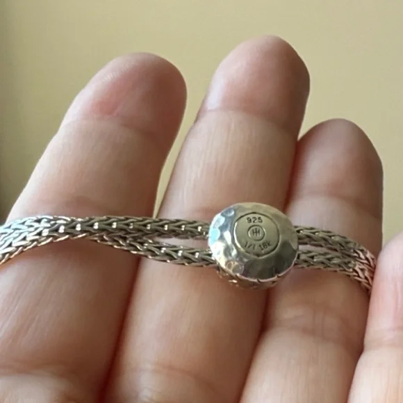 John Hardy Silver Bracelet with Gold - Picture 4 of 9